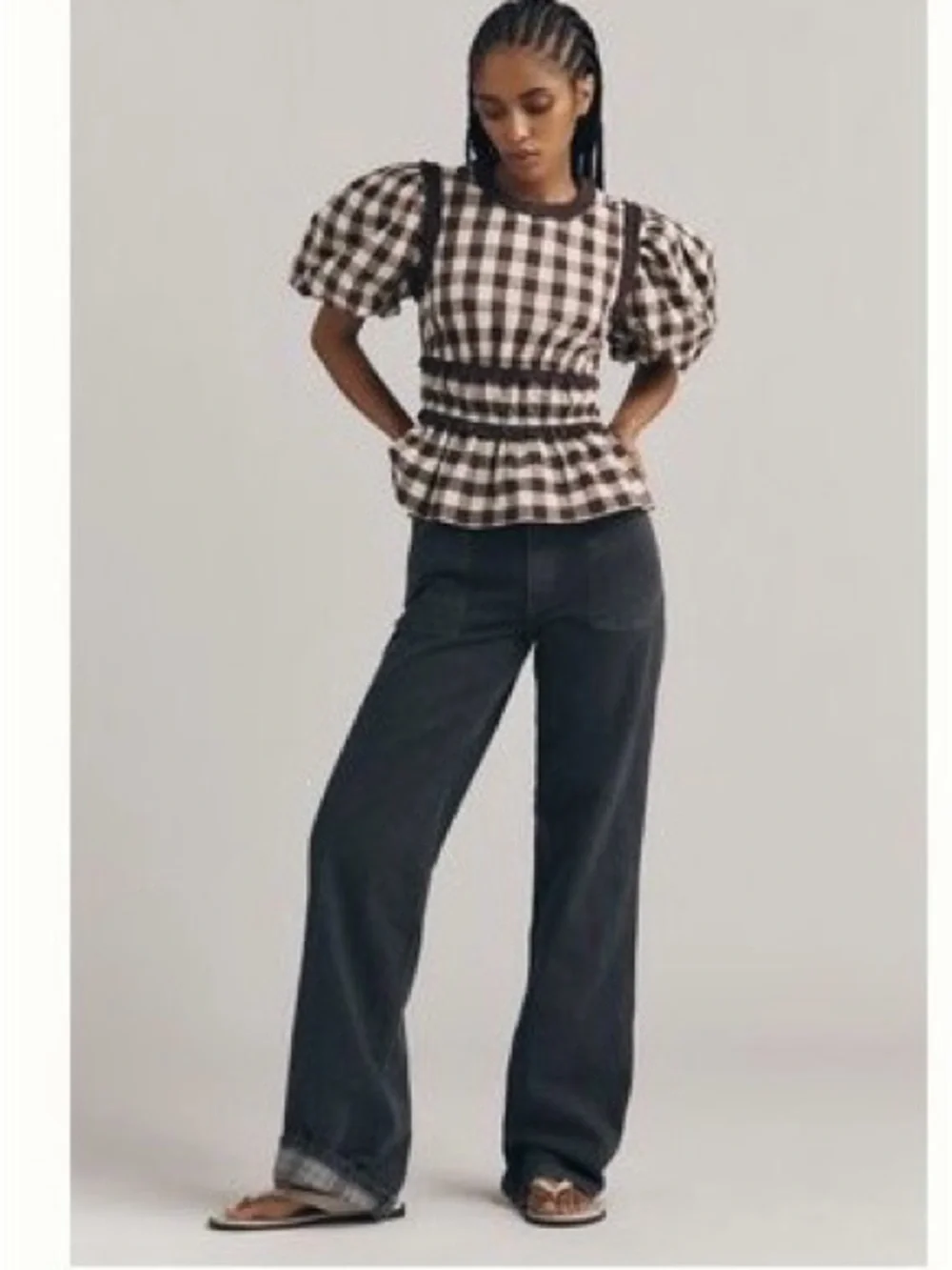 Damson Madder Sylvie Jean Reversible in Asphalt Chalk NWT